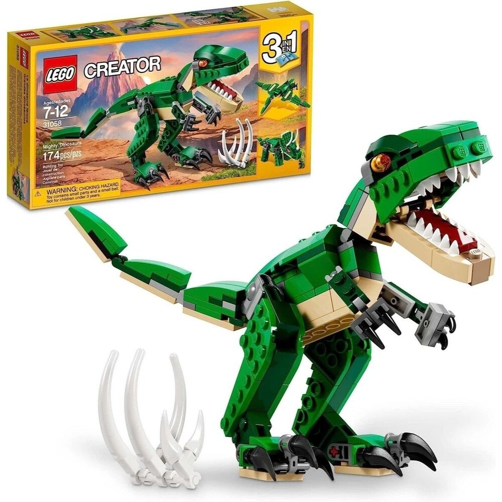LEGO CREATOR Mighty Dinosaurs 3 In 1 31058 174 Pieces New